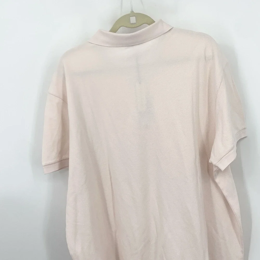Banana‎ Republic Men Size XXL Polo Shirt Pink Short Sleeve Cotton Top Lux Pique